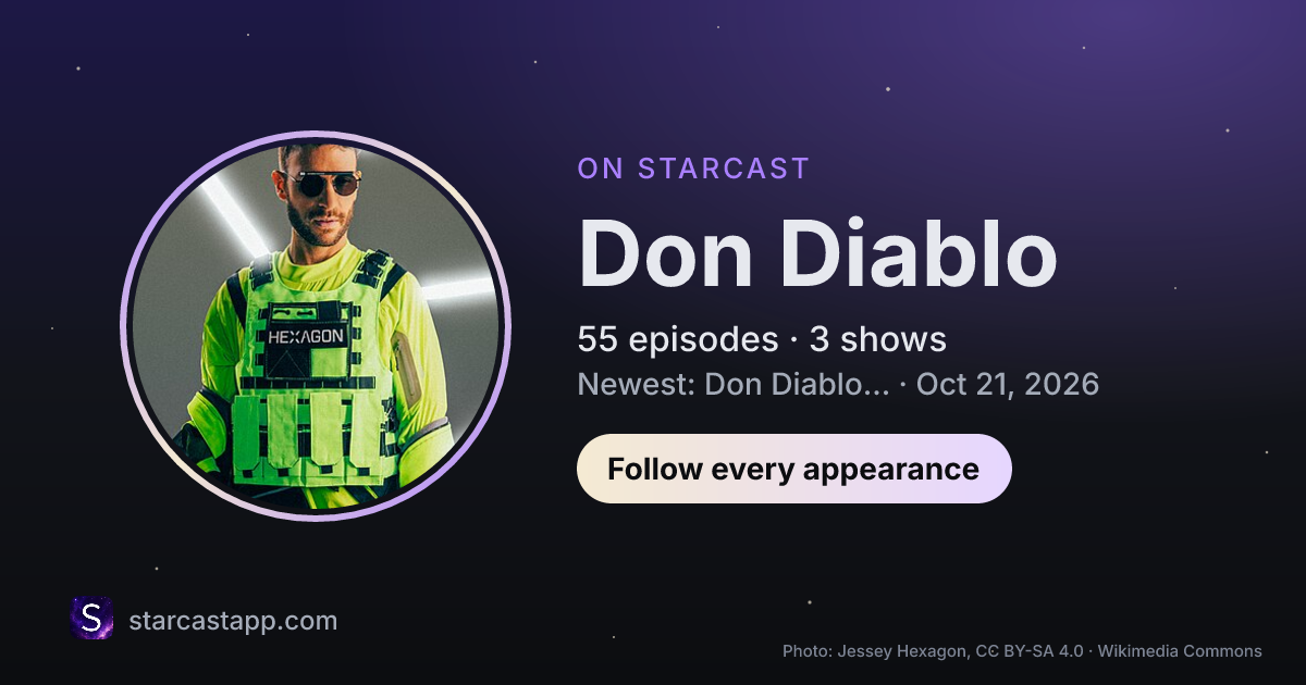 The preview card for Don Diablo