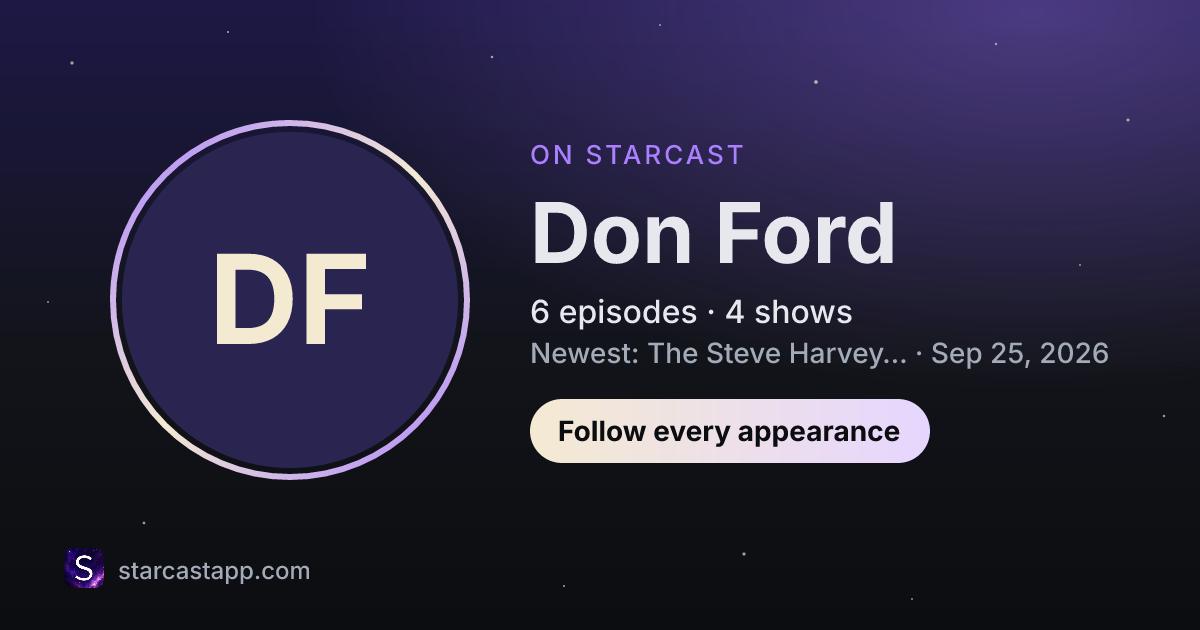 The preview card for Don Ford