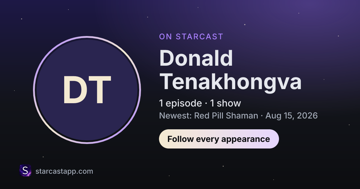 The preview card for Donald Tenakhongva
