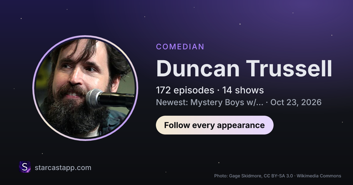 The preview card for Duncan Trussell