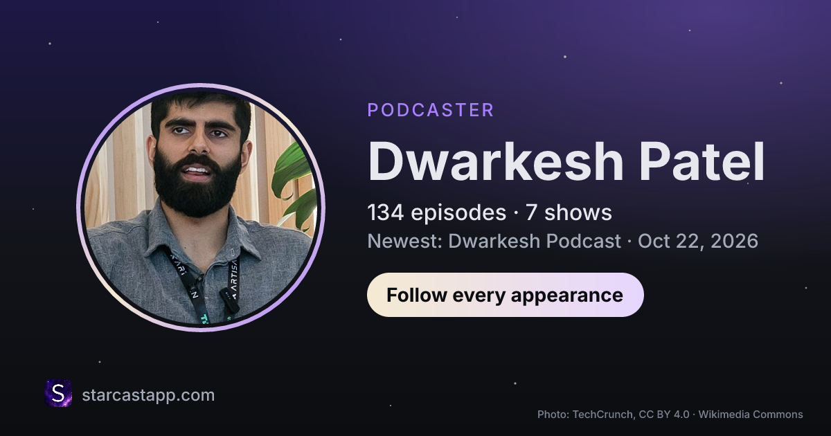 The preview card for Dwarkesh Patel