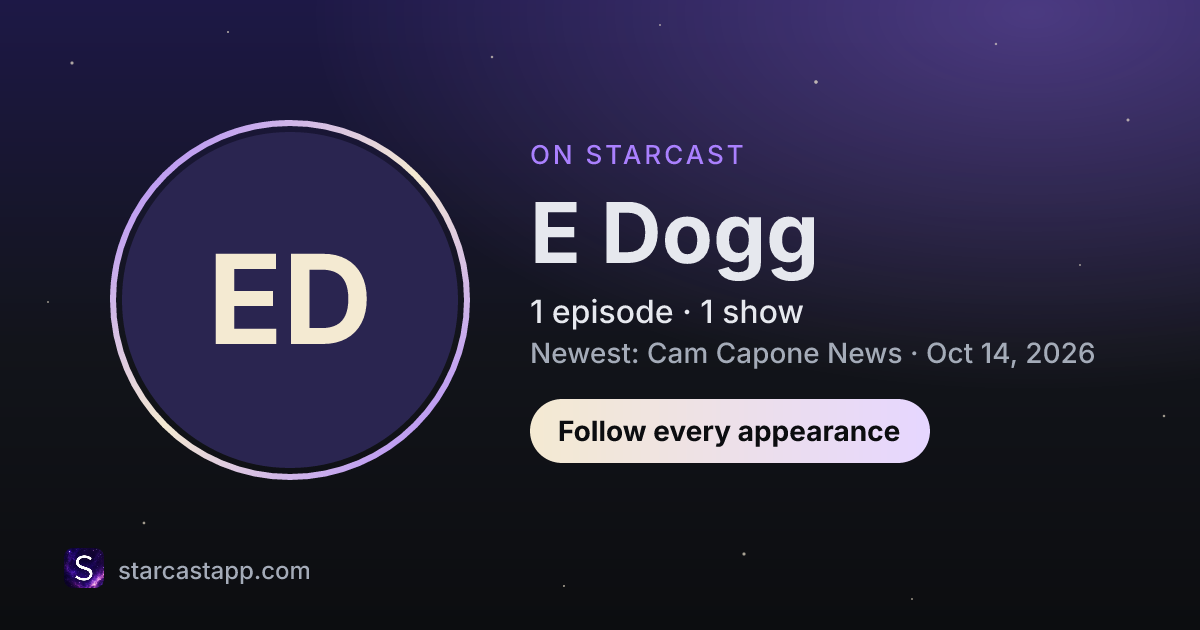The preview card for E Dogg