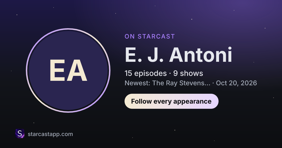 The preview card for E. J. Antoni