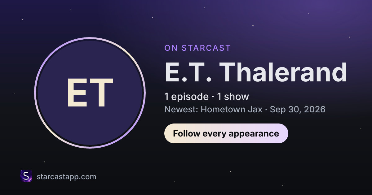 The preview card for E.T. Thalerand