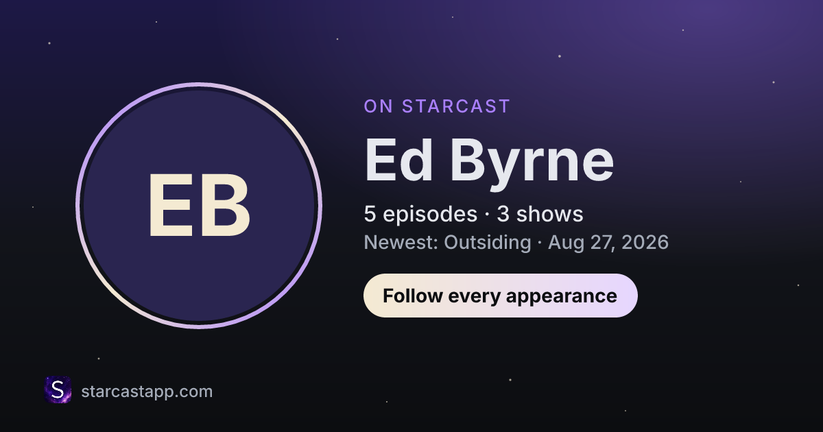 The preview card for Ed Byrne