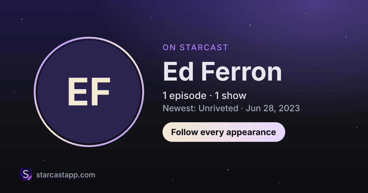The preview card for Ed Ferron
