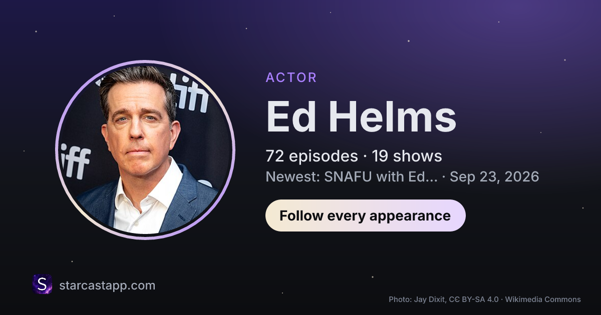 The preview card for Ed Helms