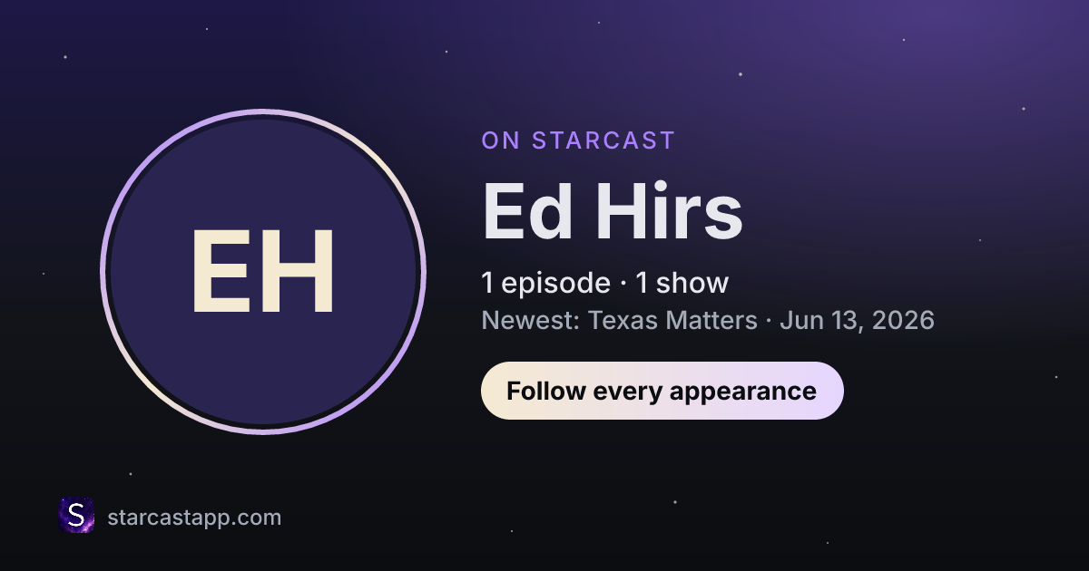 The preview card for Ed Hirs