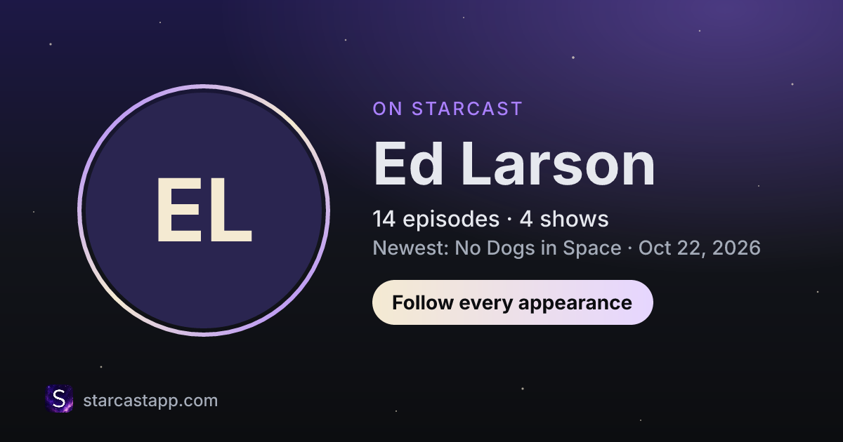 The preview card for Ed Larson
