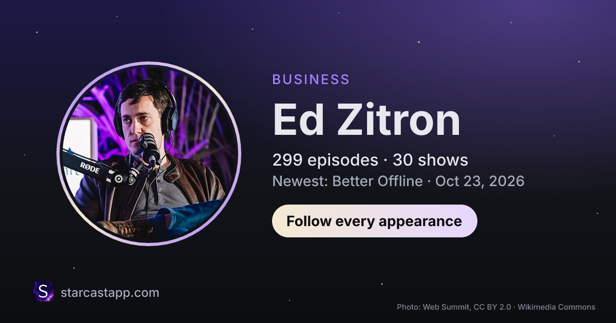 The preview card for Ed Zitron
