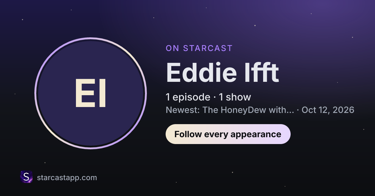 The preview card for Eddie Ifft