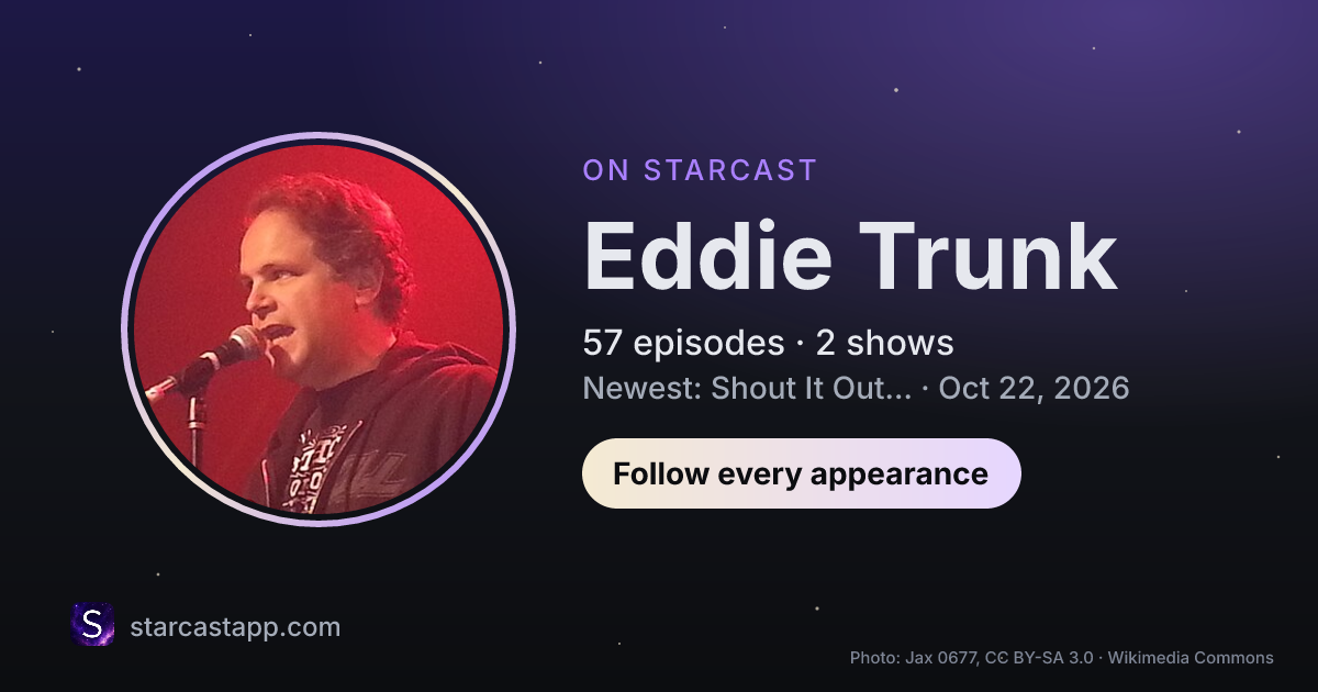 The preview card for Eddie Trunk