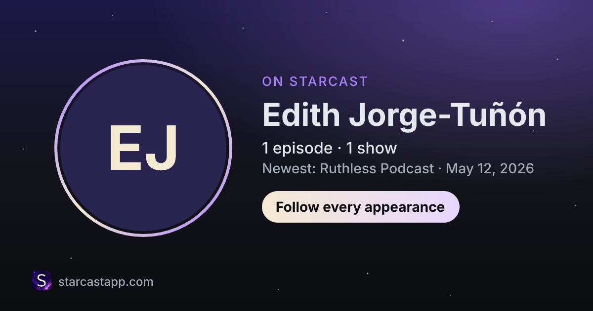 The preview card for Edith Jorge-Tuñón