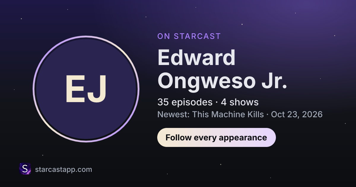 The preview card for Edward Ongweso Jr.