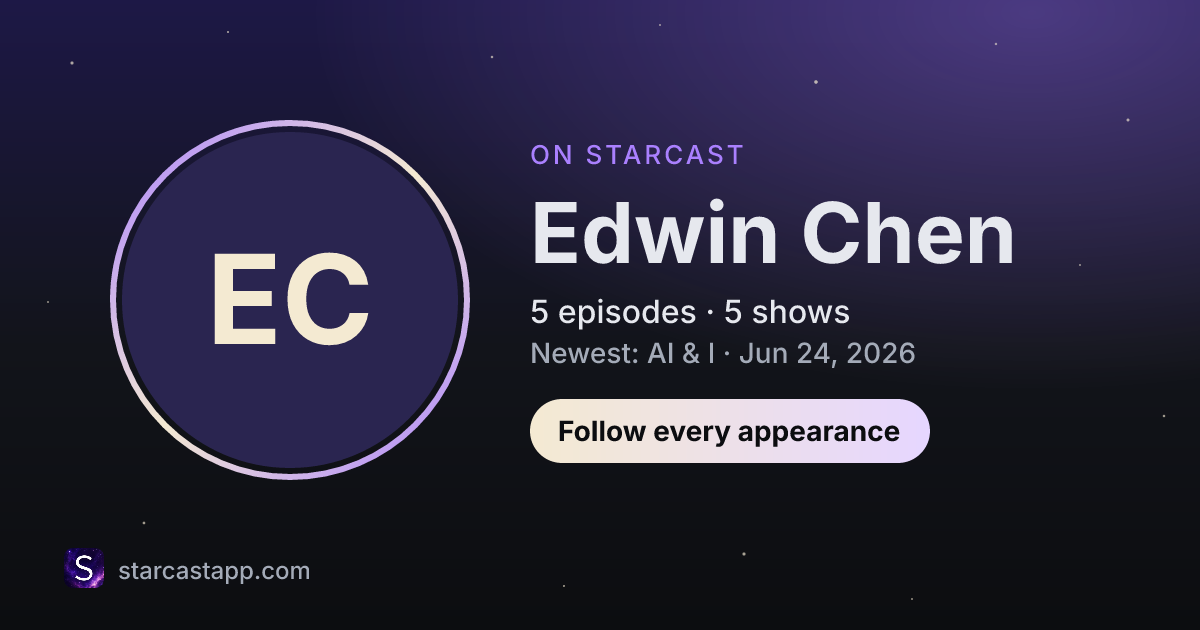 The preview card for Edwin Chen