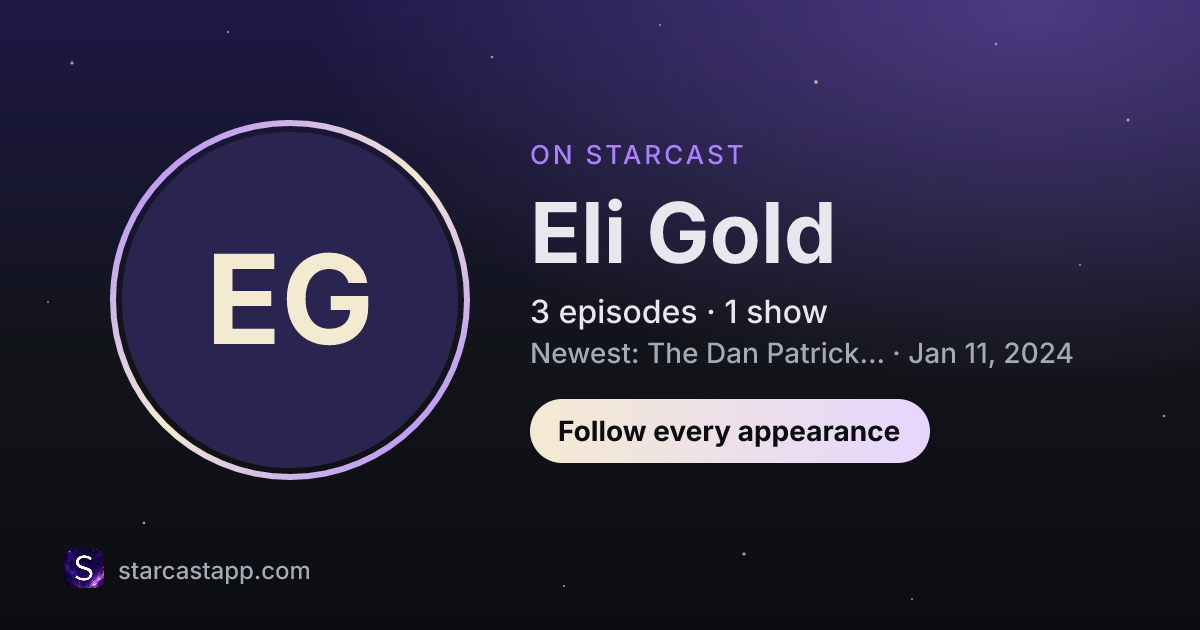 The preview card for Eli Gold