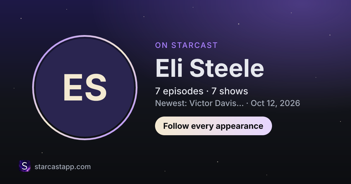 The preview card for Eli Steele