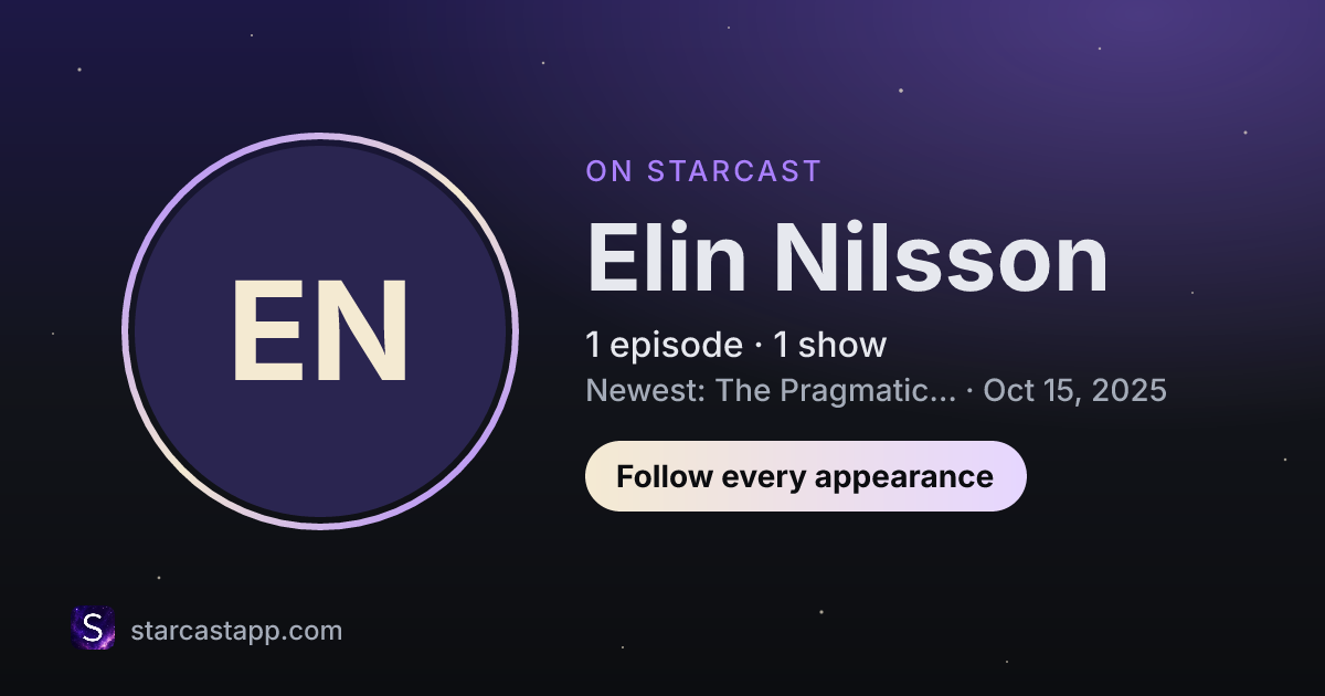 The preview card for Elin Nilsson