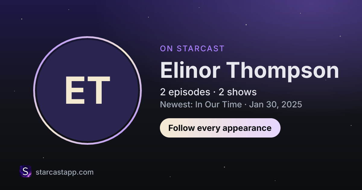 The preview card for Elinor Thompson