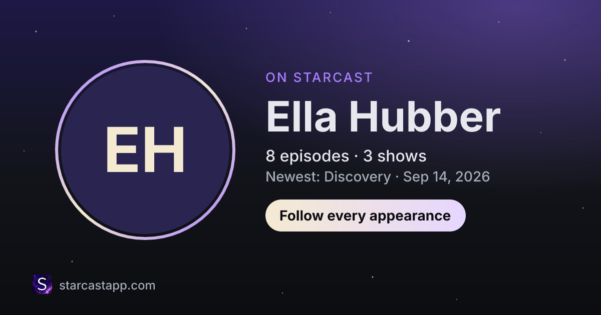 The preview card for Ella Hubber