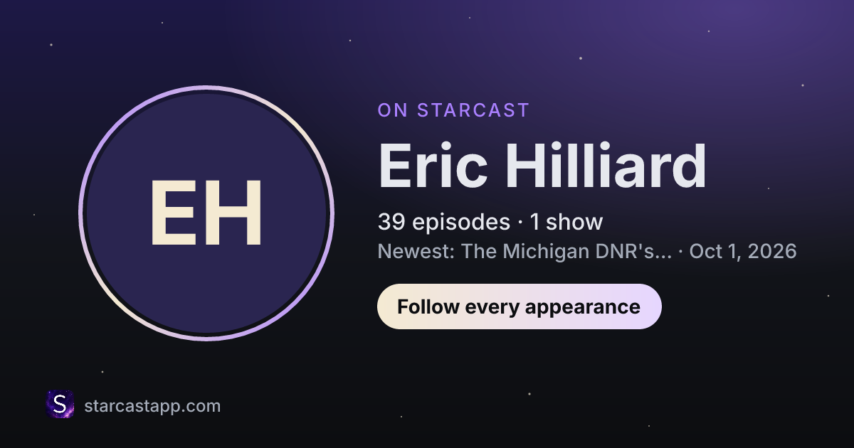 The preview card for Eric Hilliard