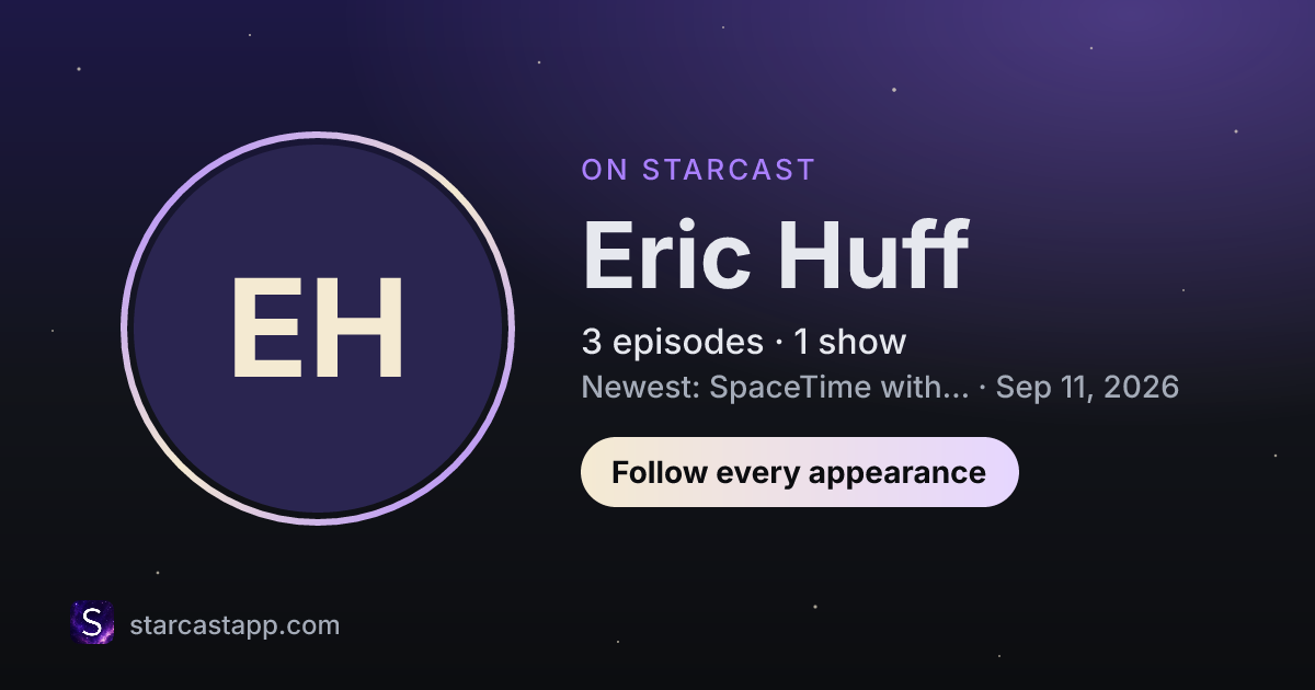 The preview card for Eric Huff