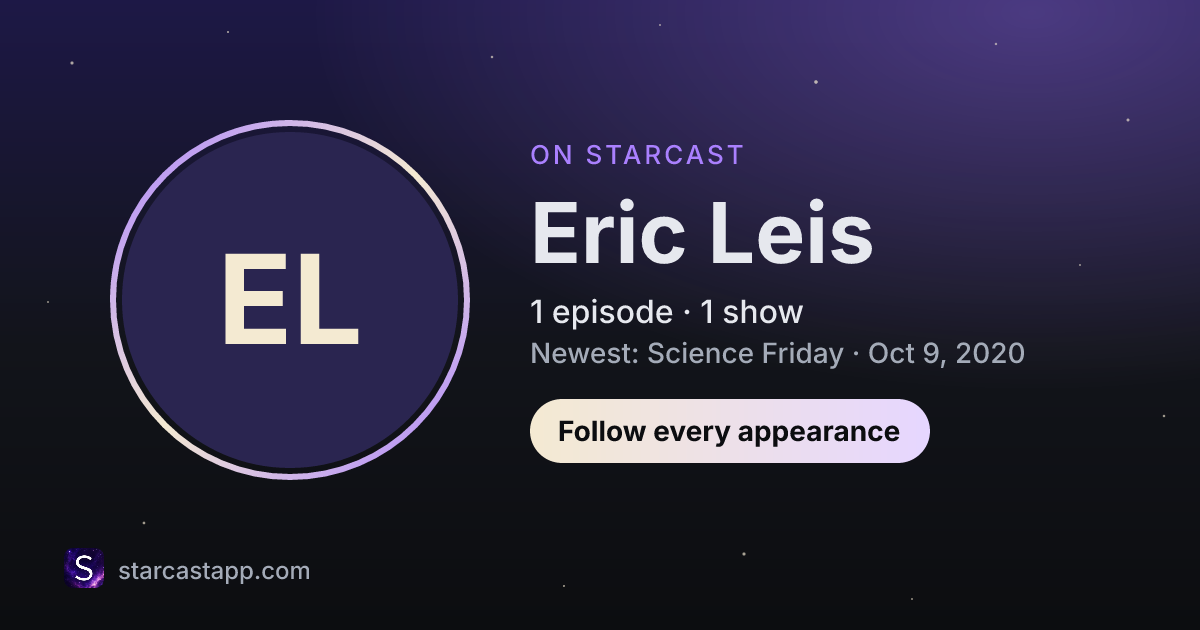 The preview card for Eric Leis
