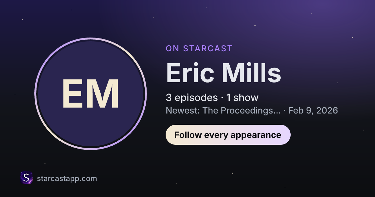 The preview card for Eric Mills