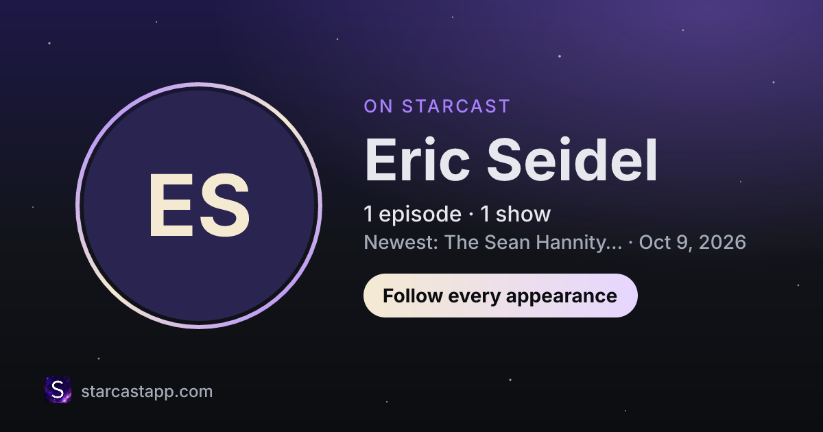The preview card for Eric Seidel