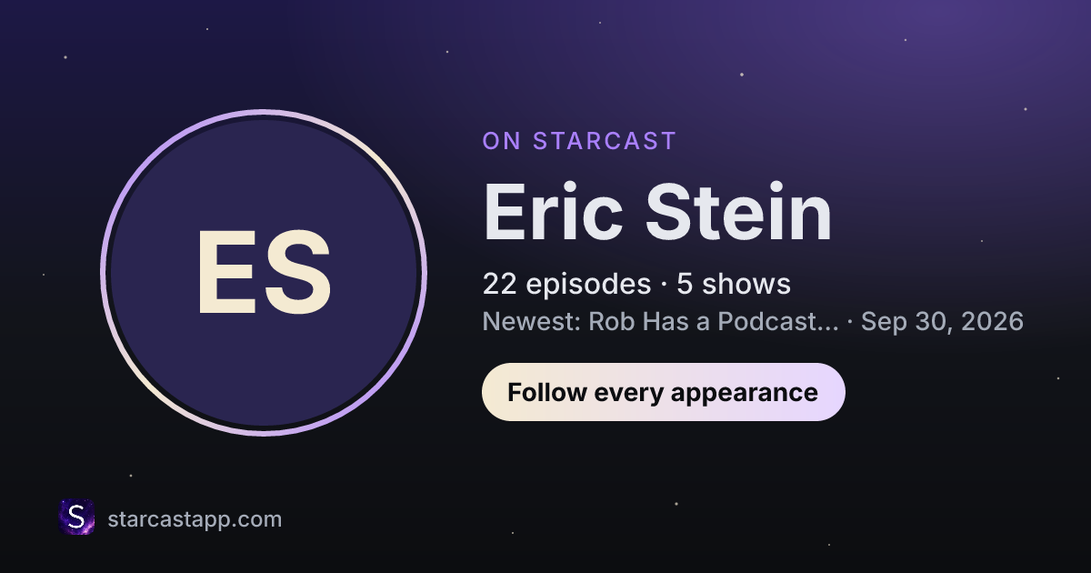 The preview card for Eric Stein