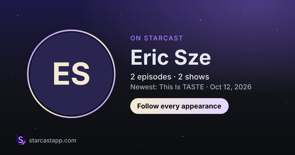 The preview card for Eric Sze