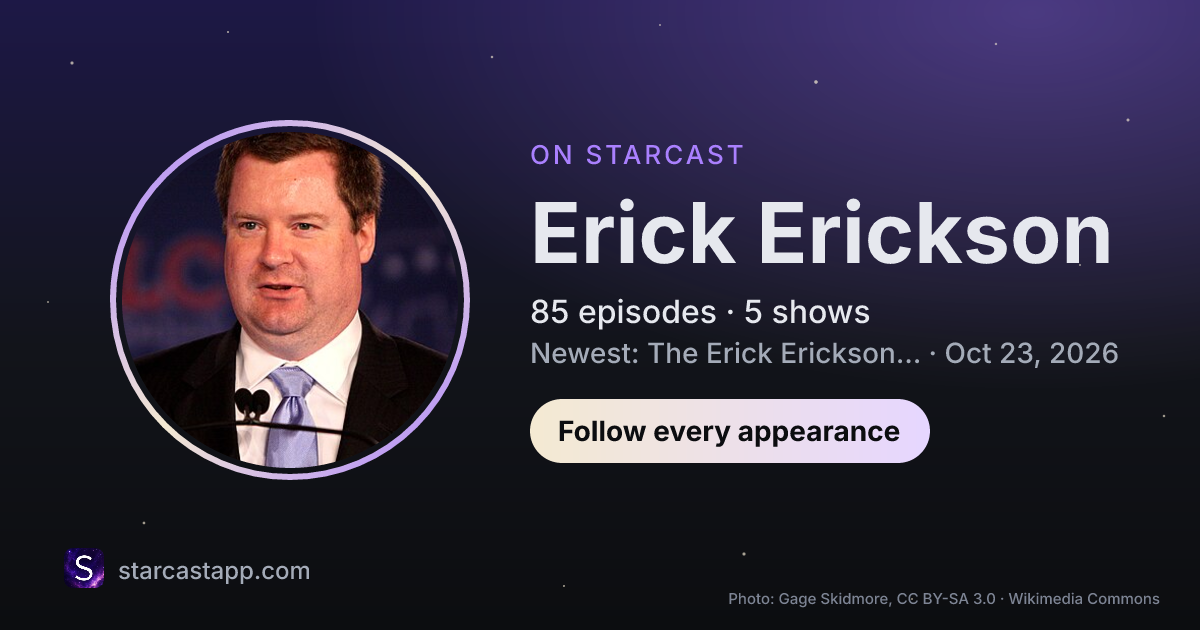 The preview card for Erick Erickson