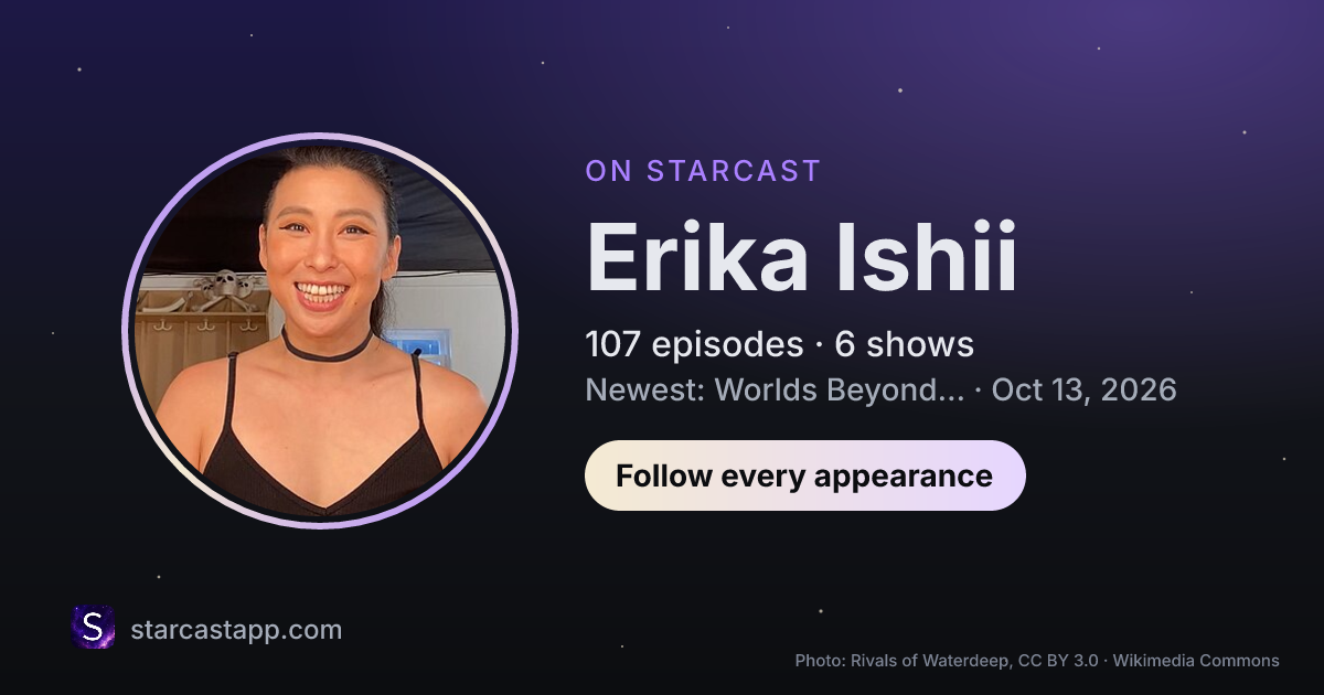 The preview card for Erika Ishii