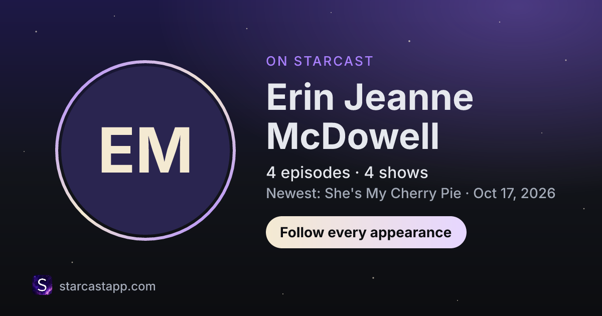 The preview card for Erin Jeanne McDowell