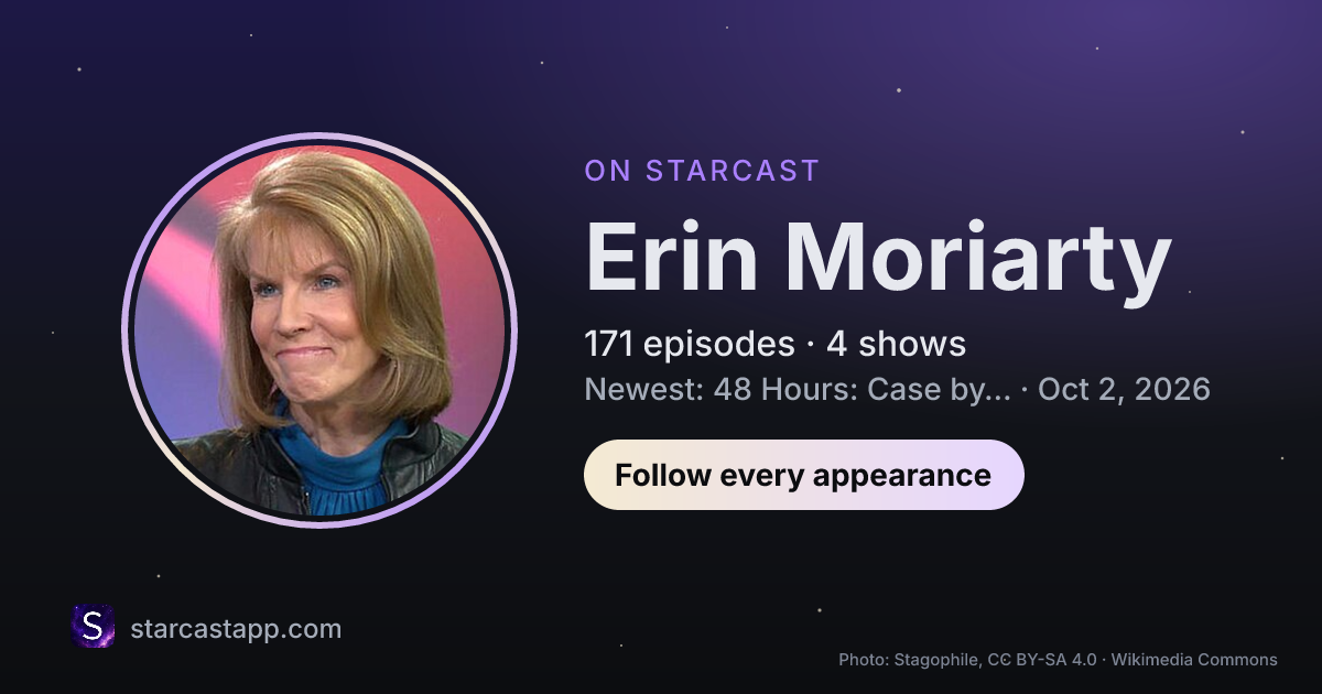 The preview card for Erin Moriarty