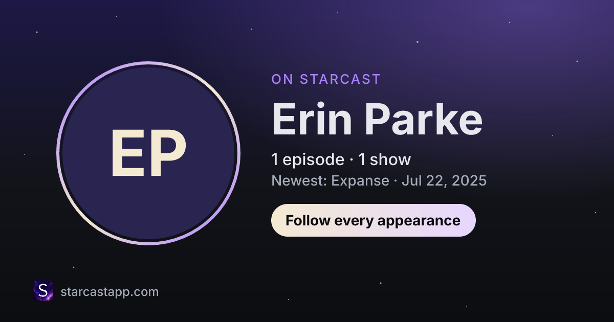 The preview card for Erin Parke