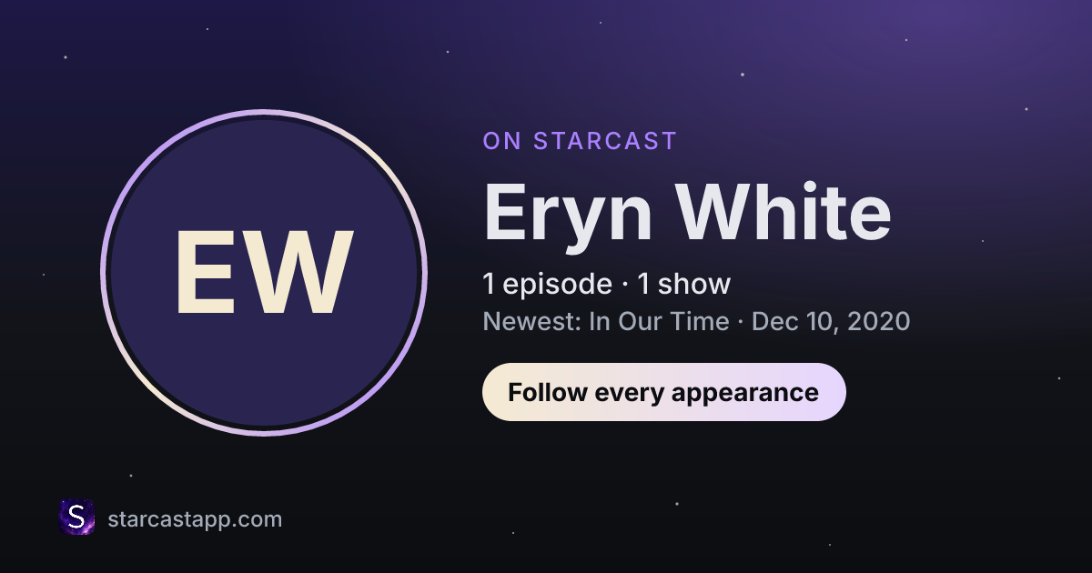 The preview card for Eryn White