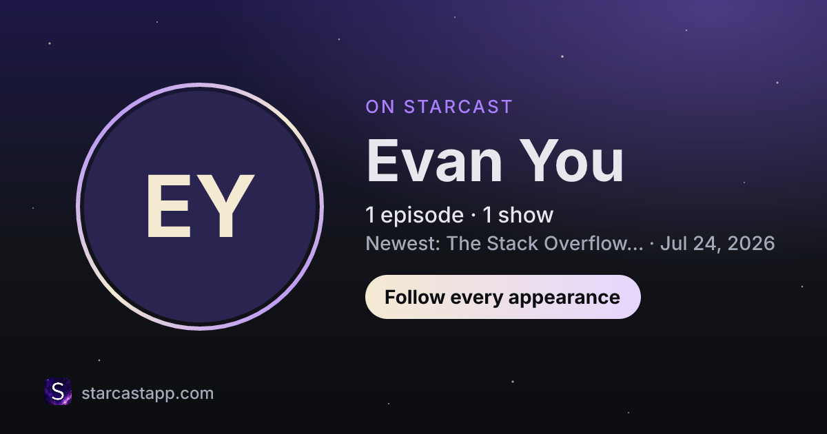 The preview card for Evan You