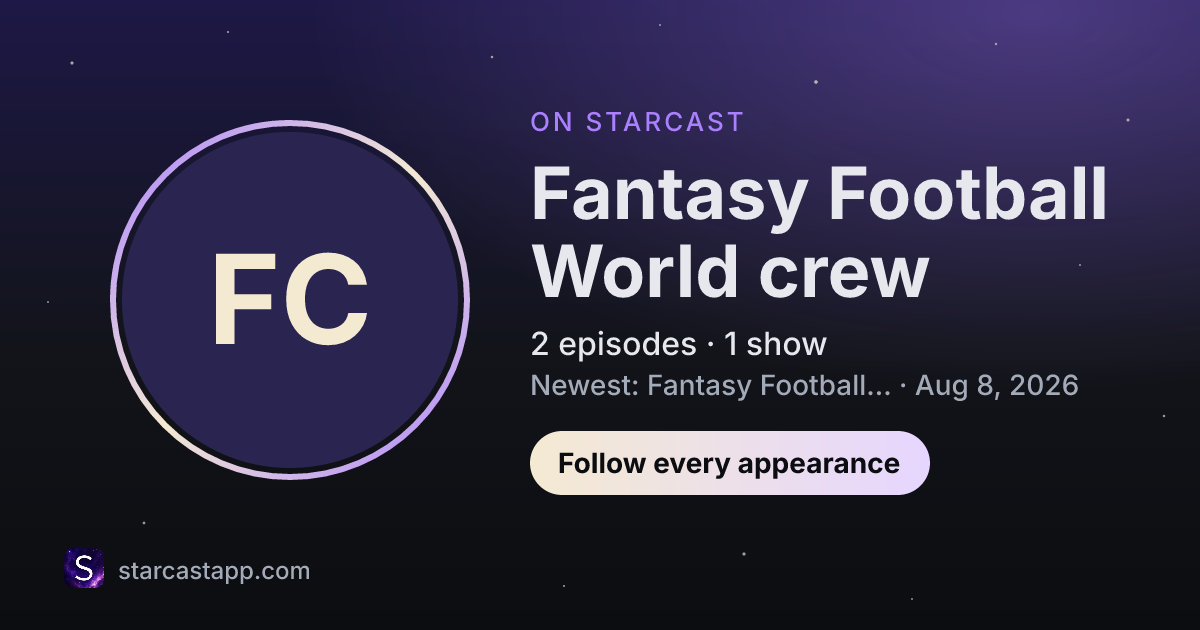 The preview card for Fantasy Football World crew