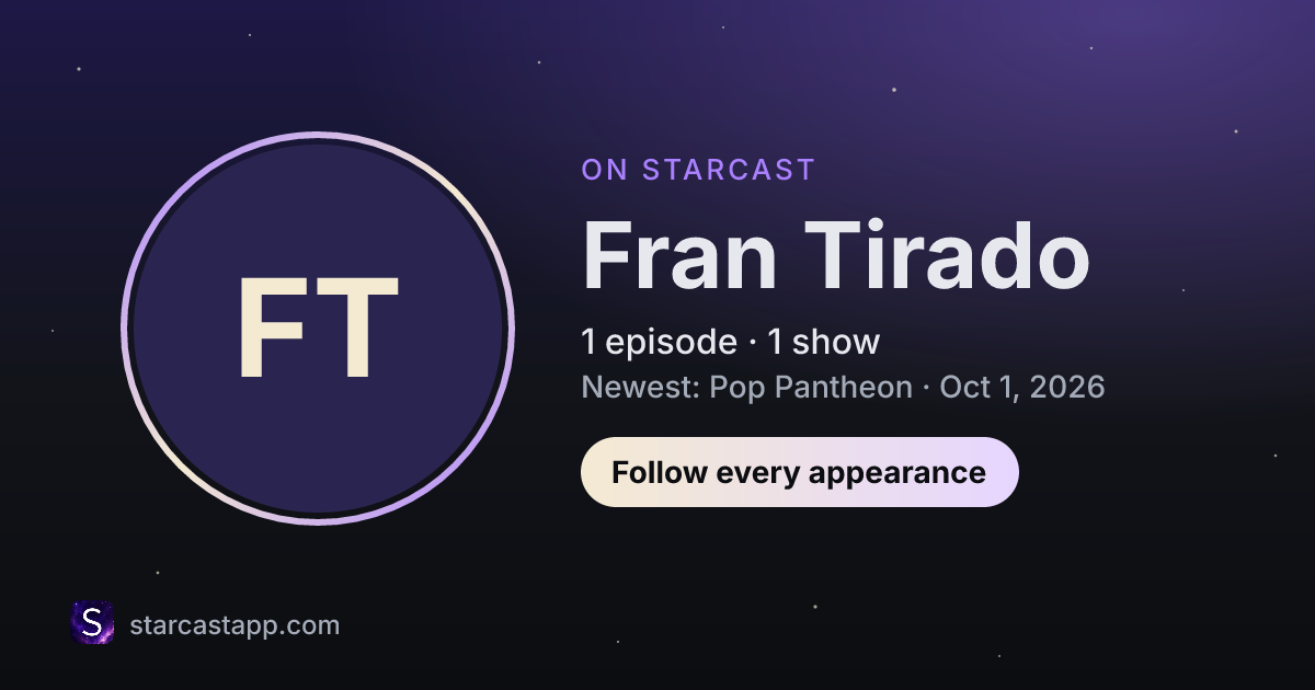 The preview card for Fran Tirado