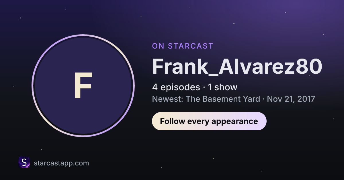 The preview card for Frank_Alvarez80