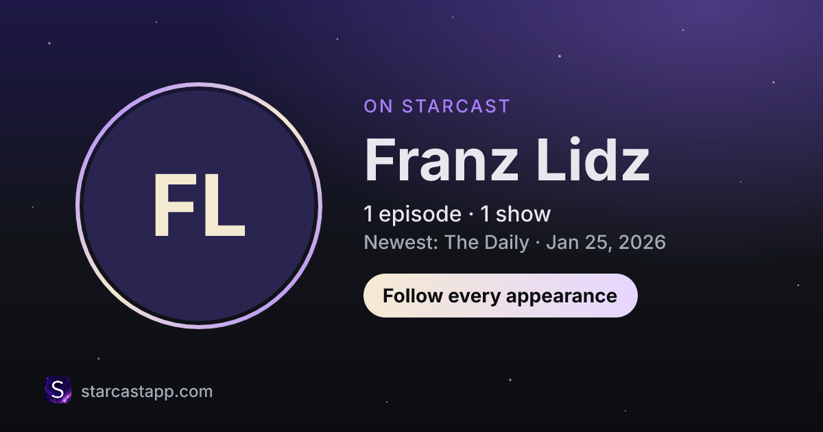 The preview card for Franz Lidz