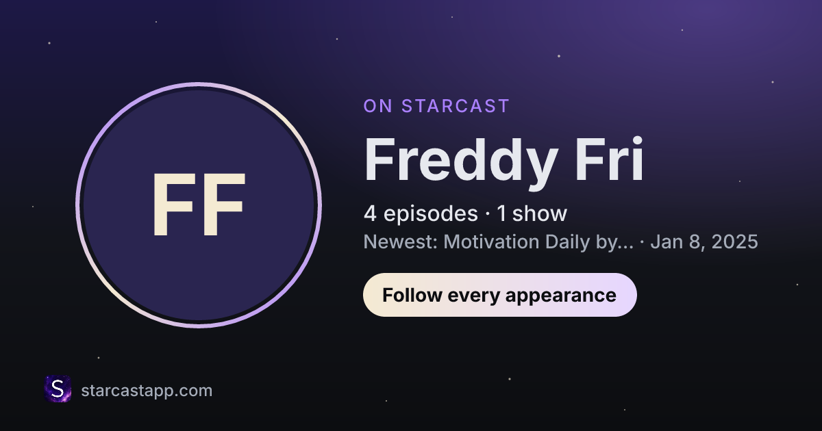 The preview card for Freddy Fri