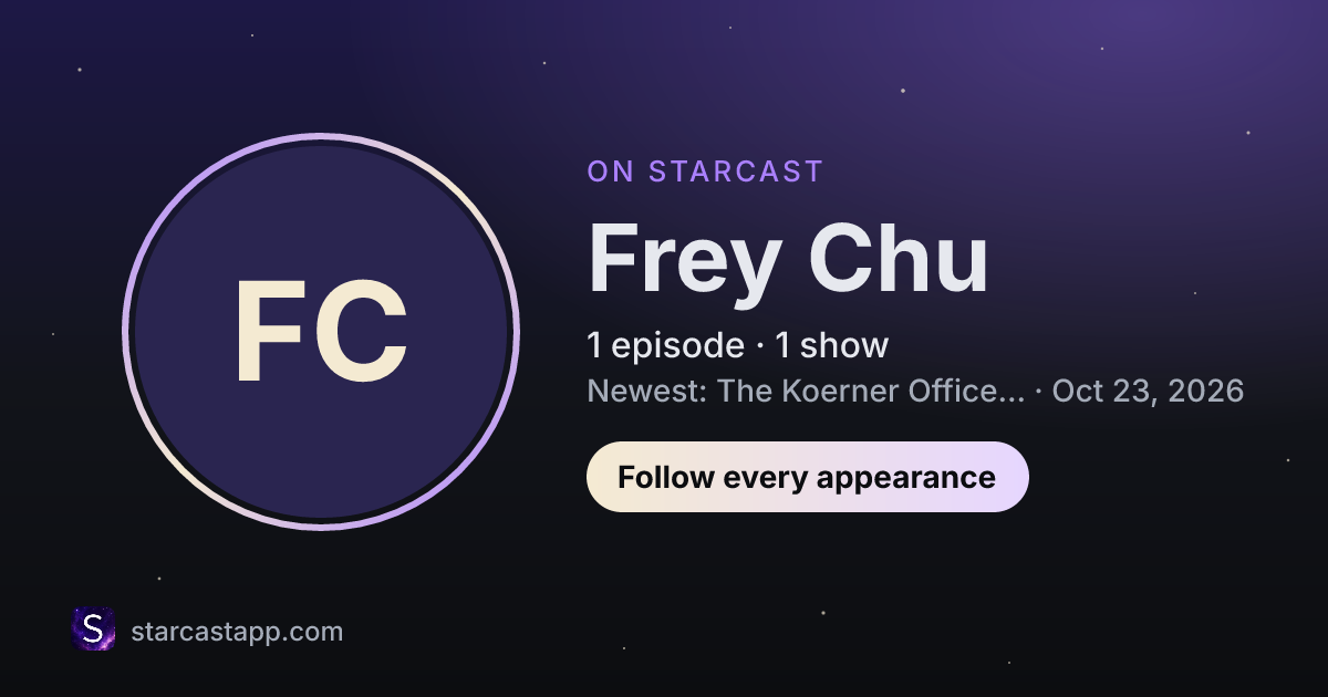 The preview card for Frey Chu