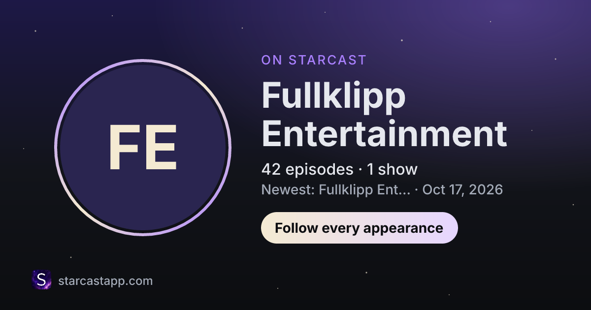 The preview card for Fullklipp Entertainment