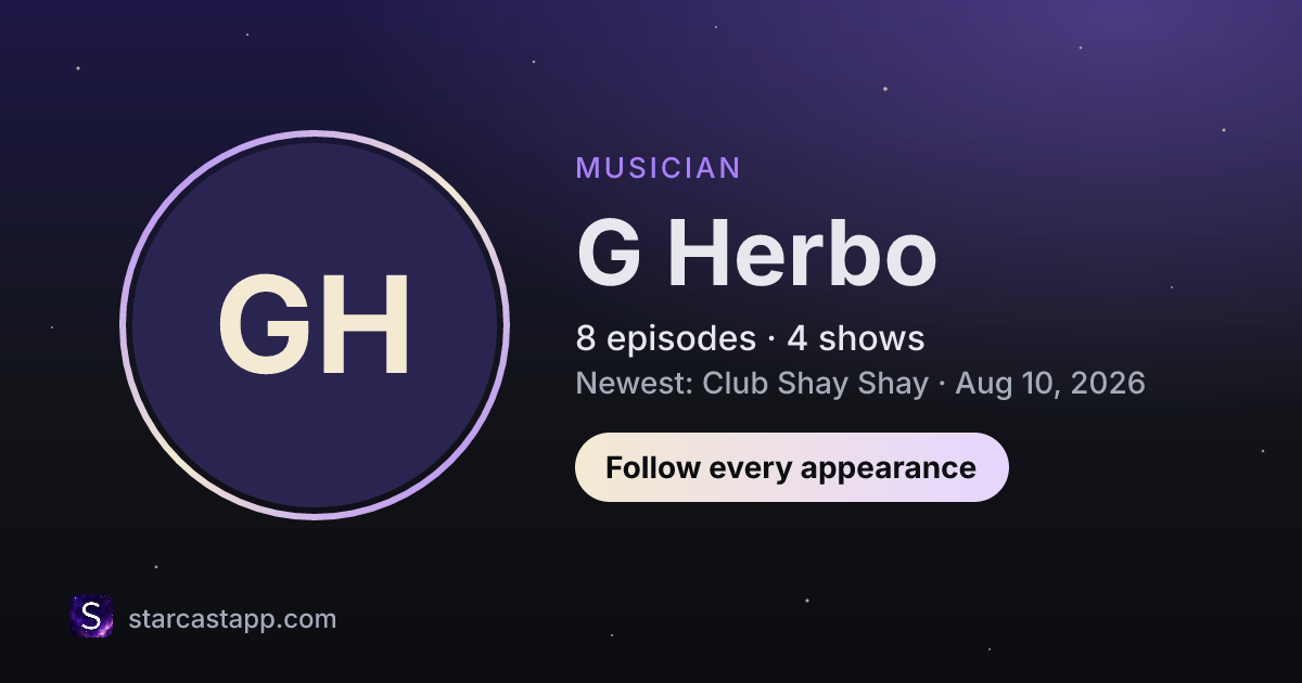 The preview card for G Herbo