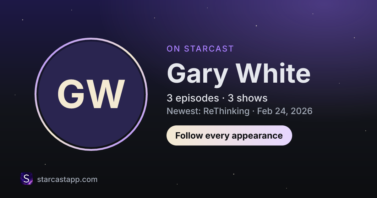 The preview card for Gary White
