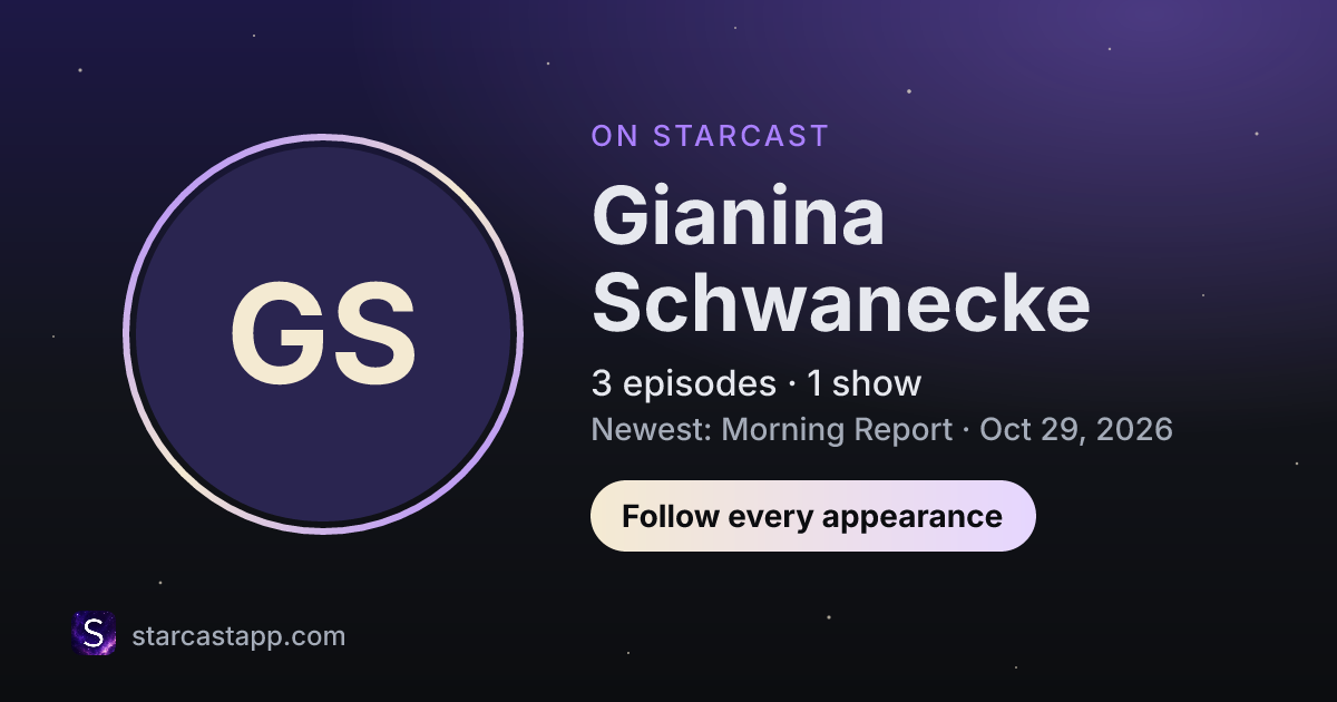 The preview card for Gianina Schwanecke