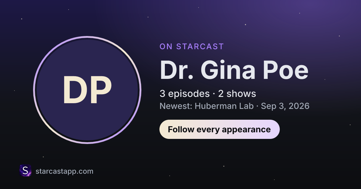 The preview card for Dr. Gina Poe