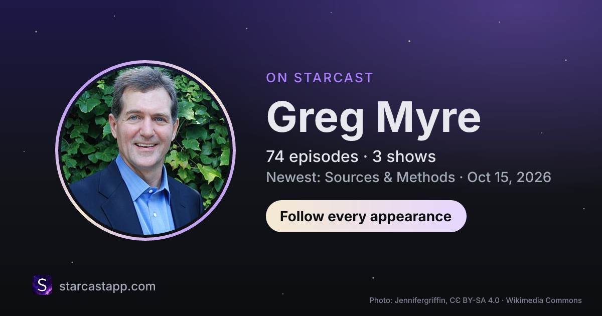 The preview card for Greg Myre